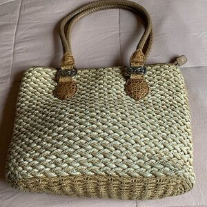 Brighton straw weave handbag.